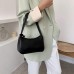 Yorimi Unterarmtasche für Damen im Retro-Stil Schleife Handtasche PU-Leder Tasche mit Griff oben Taschen mit Tragegriff Schwarz Schuhe & Handtaschen