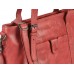 Bear Design Damen Tasche Ledertasche Shopper Schultertasche Handtasche Leder rot 34x27cm Cow Lavato CL36739 Schuhe & Handtaschen