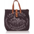 Campomaggi Canvas Shopper Handtasche Grigio F0520 33x32x15cm BxHxT Schuhe & Handtaschen
