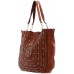 Campomaggi Damen Shopper-Tasche aus Leder mit Nieten Braun Ein Größe Schuhe & Handtaschen