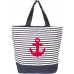Küstenluder Damen Tasche Striped Anchor Anker Sailor Shopper Blau Schuhe & Handtaschen