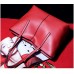 Tisdaini® Neu Damen handtaschen Mode Schultertaschen Shopper Umhängetaschen Rot Schuhe & Handtaschen