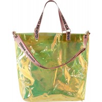 Urban Classics Handtasche Transparent Shopper Holographic Orange 54 cm Urban Classics Schuhe & Handtaschen