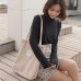 ZhengYue Handtasche Umhängetasche Damen groß Cord Tasche Damen Handtasche Shopper Damen für Uni Arbeit Mädchen Schule Beige Schuhe & Handtaschen