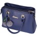 Luojida PU Handtasche Damen Umhängetasche mit Ball Geschenk für Mädchen 30x22x12 cm Blau Schuhe & Handtaschen