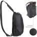 Bugatti Blanc Sling Bag Herren - Crossbag Sportliche Brusttasche für Männer - Crossbody Crossover Tasche Schwarz Schuhe & Handtaschen