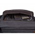 Estarer Umhängetasche Laptoptasche 15.6 Zoll für Arbeit Uni aus Canvas Grau Schuhe & Handtaschen