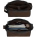 Umhängetaschen Herren aus Canvas Schultasche Queformat A4 Laptoptasche für 15 6 Zoll Laptop Arbeitstasche Aktentasche groß Schwarz Schuhe & Handtaschen